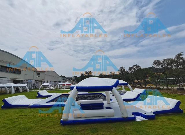 Portable Inflatable Floating Ocean Sea Swimming Pool with Anti Jellyfish Net for Sale