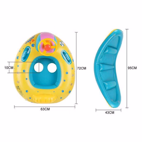 Anello da nuoto gonfiabile con sedile da nuoto per bambini dai 6 mesi ai 6 anni