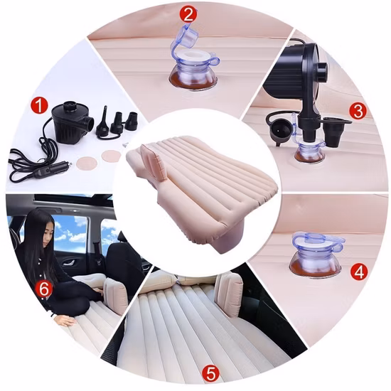 Lettino da viaggio per auto, lettino gonfiabile per auto