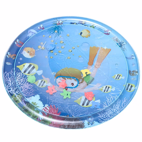 Tappetino da gioco gonfiabile per bambini in acqua a forma di squalo